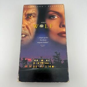 Wolf VHS 1994 Jack Nicholson Michelle Pfeiffer Columbia TriStar Thriller Horror